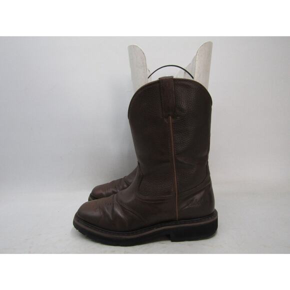 Cabela\'s Mens Size 9 D Brown Leather Stockman Cowboy Western Boots main image 4